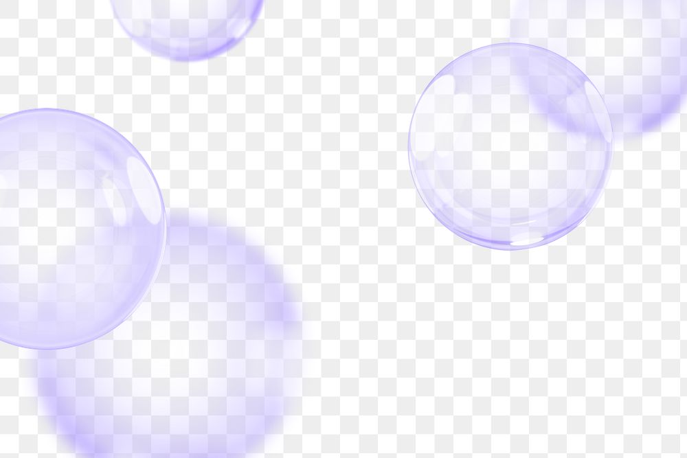Purple bubbles png geometric shape, transparent background