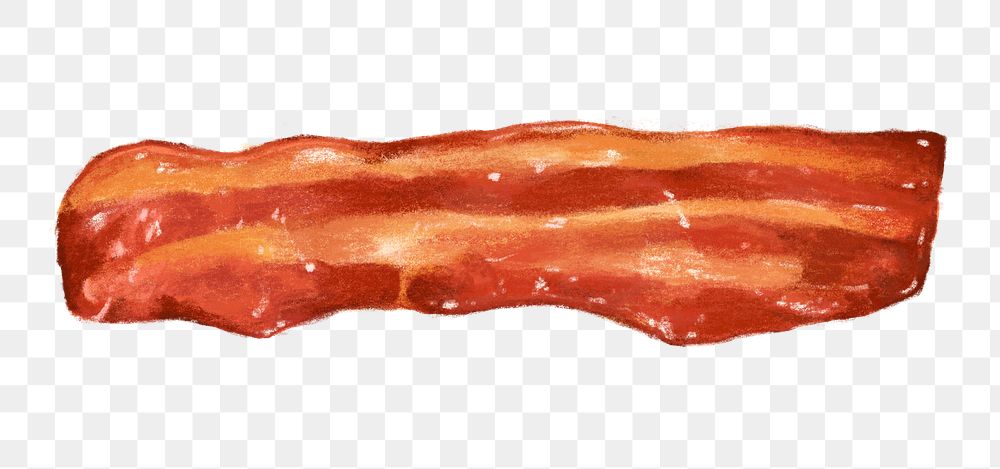 strip of bacon drawing