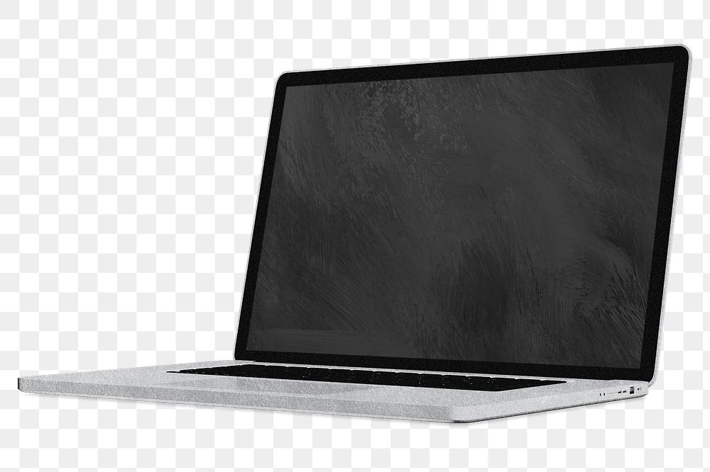 Laptop digital device png, transparent background