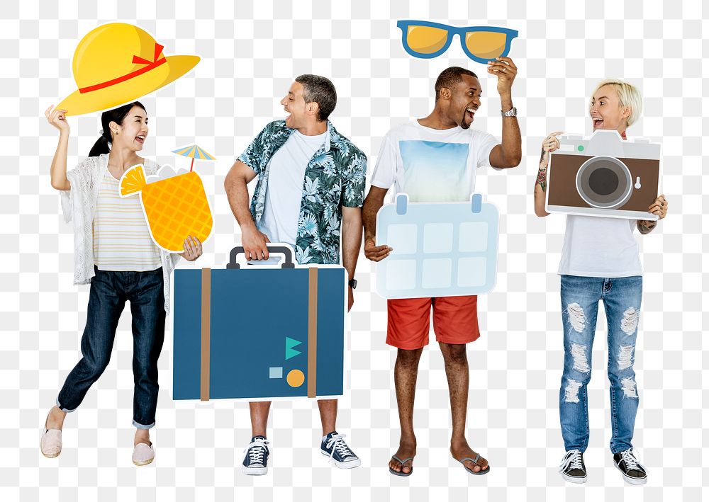 Travel png element, transparent background