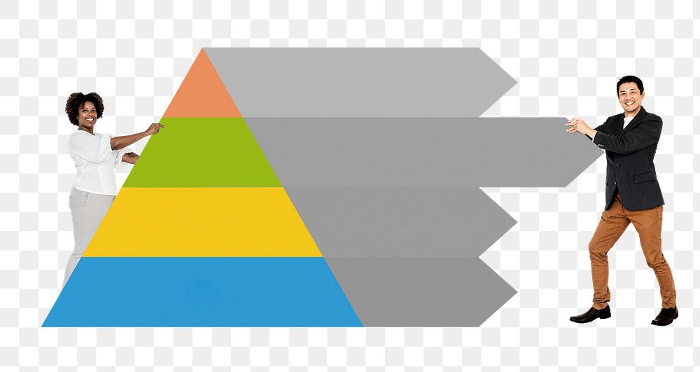 Business hierarchy png element, transparent background