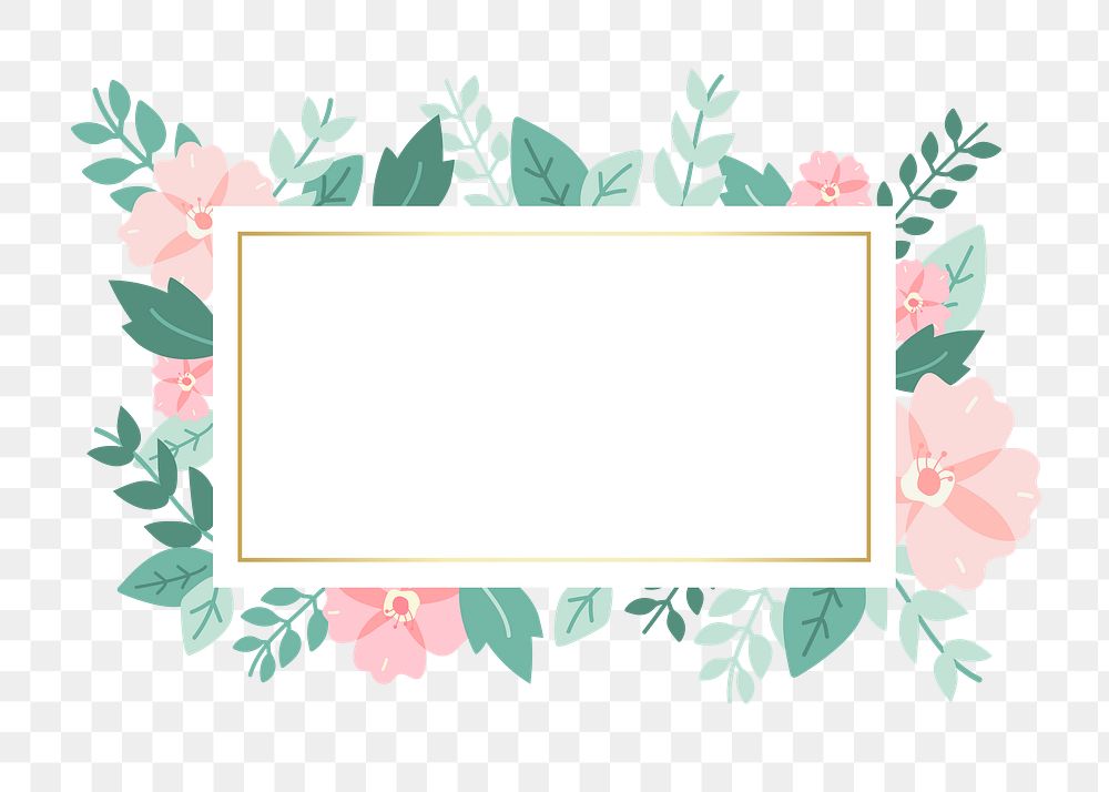 Flower png badge, transparent background