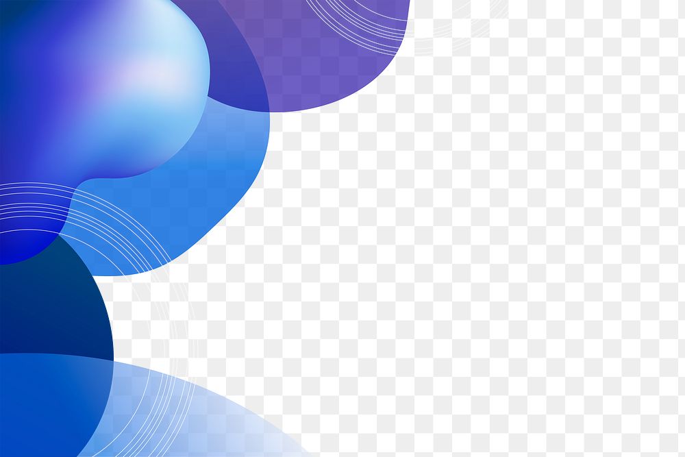 Abstract png border, transparent background