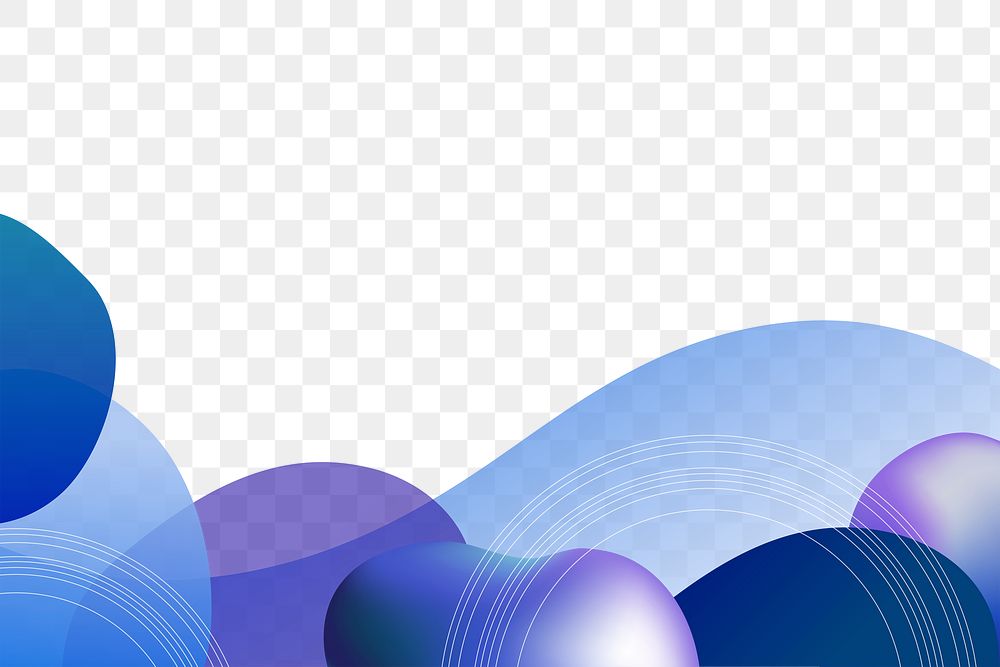 Abstract png border, transparent background