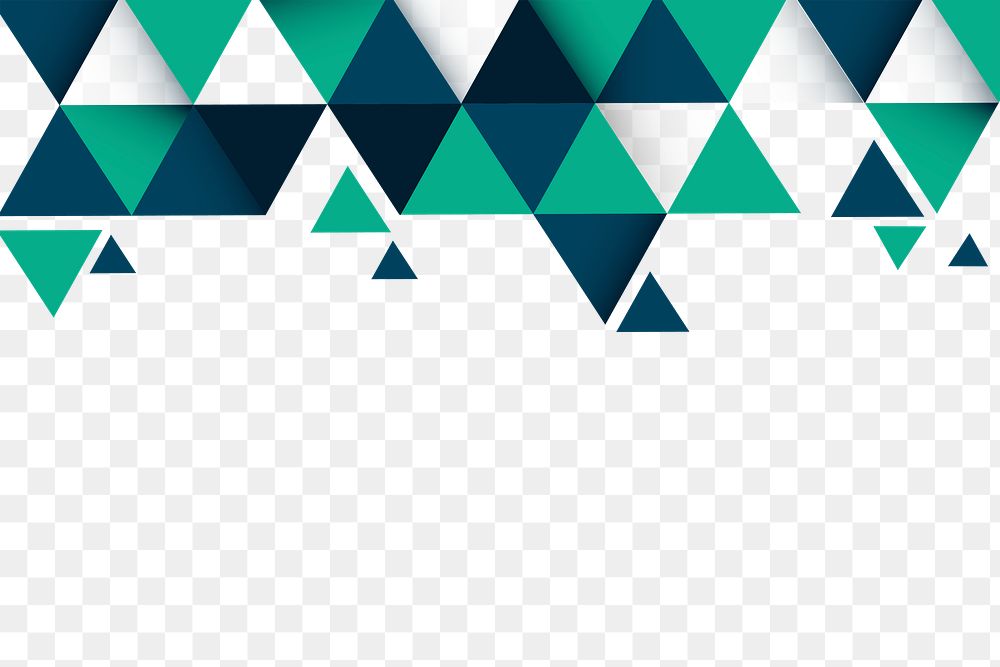 Geometric png border, transparent background