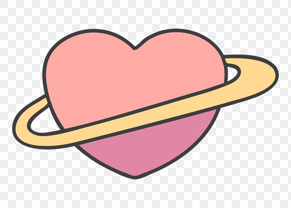 Heart png illustration, transparent background