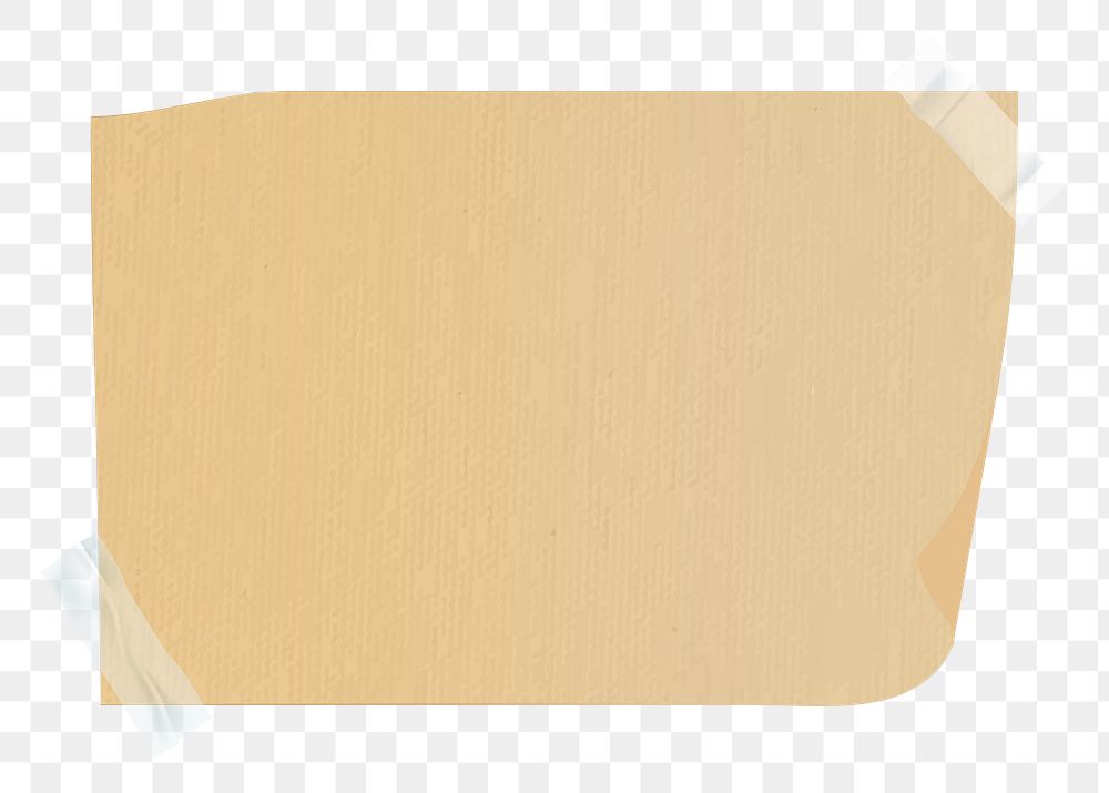 Blank paper png, transparent background