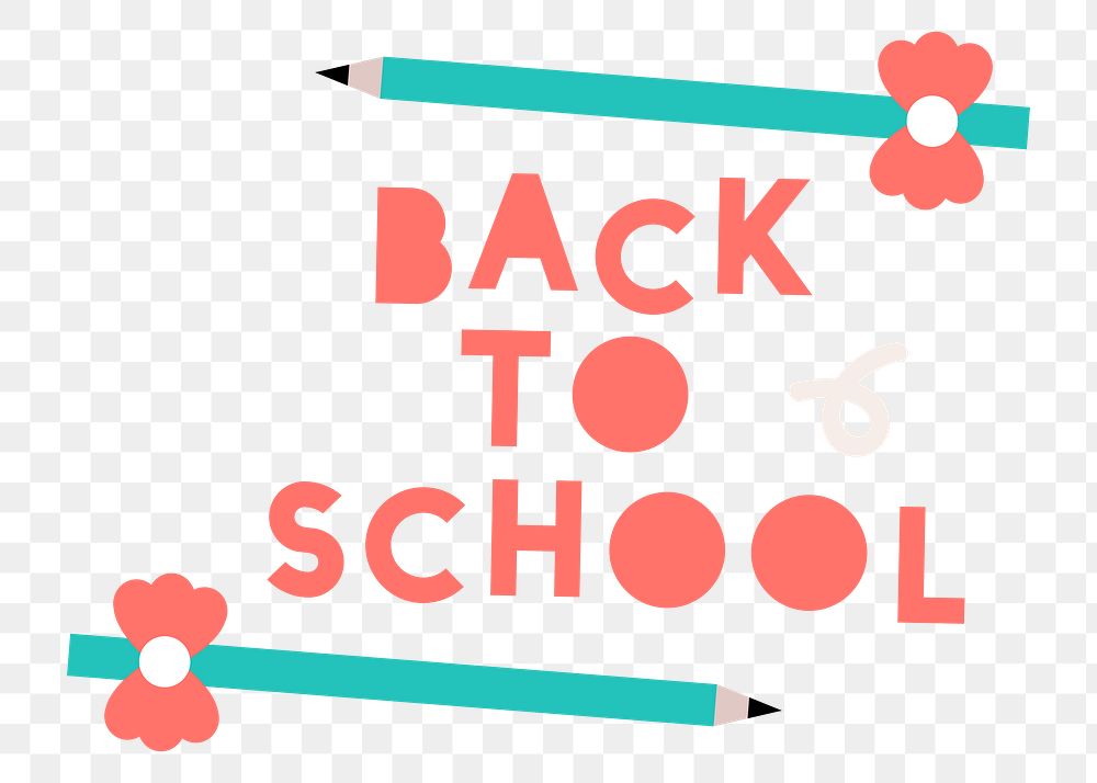 Back to school png, transparent background