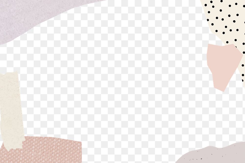 Stationery png border, transparent background