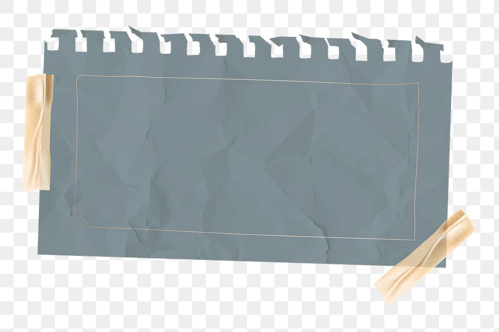 Notepaper png sticker, transparent background