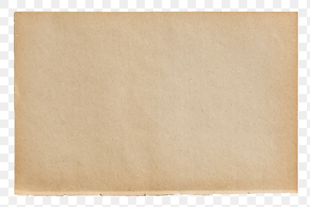 Png rectangle brown notepaper, transparent background