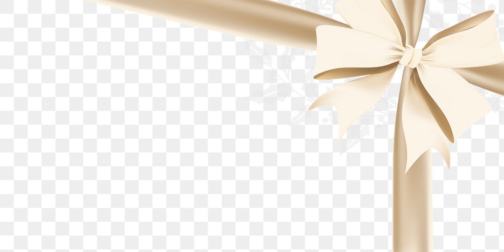 Beige ribbon isolated on a transparent background 21491696 PNG