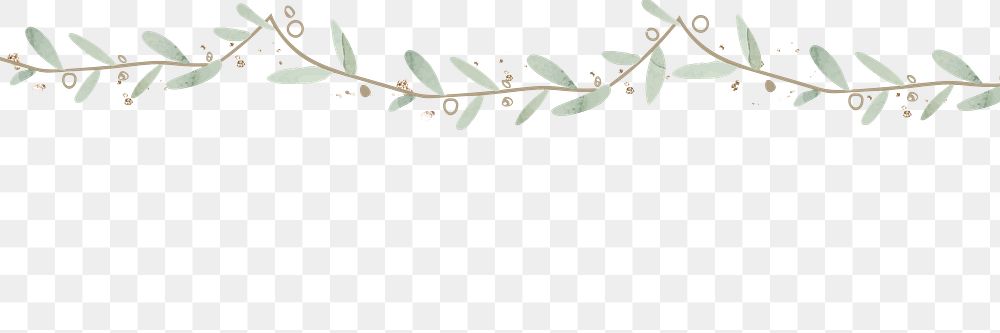 Leaf png border, transparent background