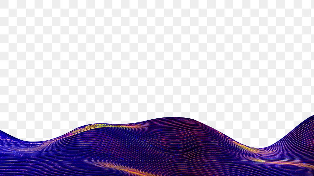 PNG Neon purple border collage element, transparent background