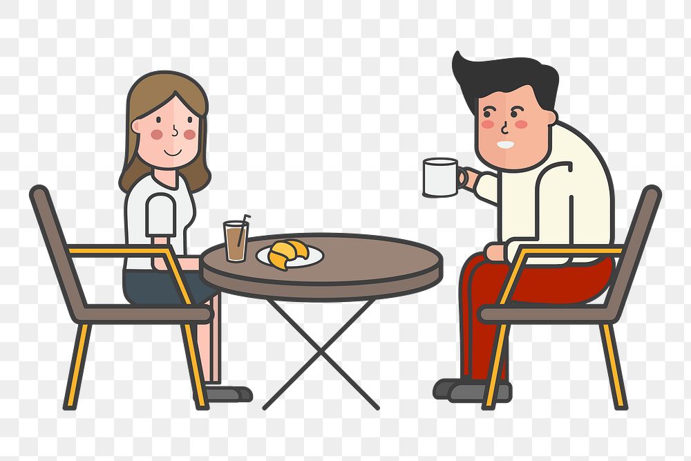 Cafe png illustration, transparent background