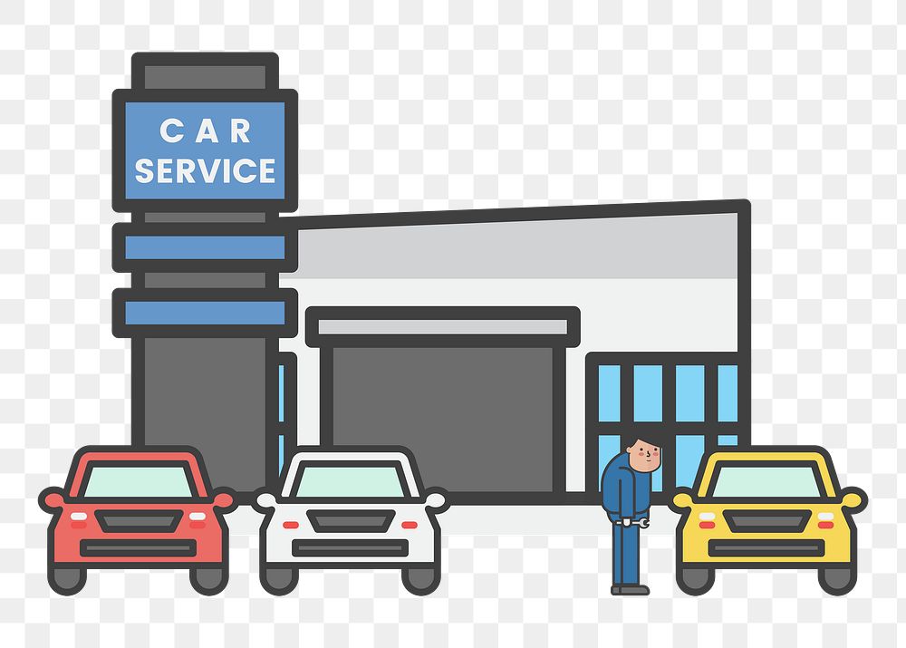 Car service png illustration, transparent background