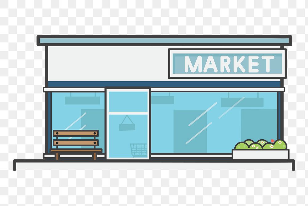 Market png illustration, transparent background