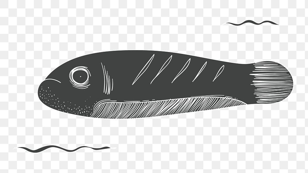 Fish png illustration, transparent background