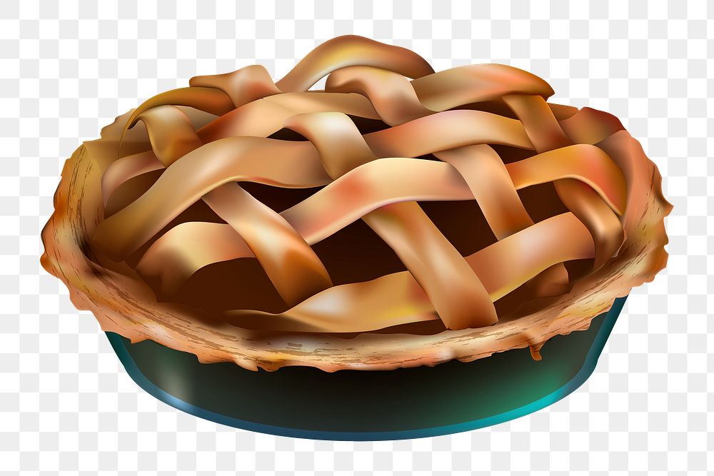 Homemade pie png, transparent background