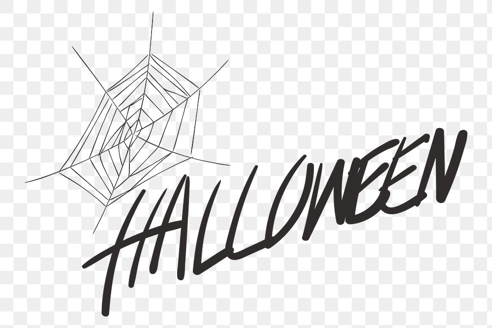 Png Halloween illustration element, transparent background