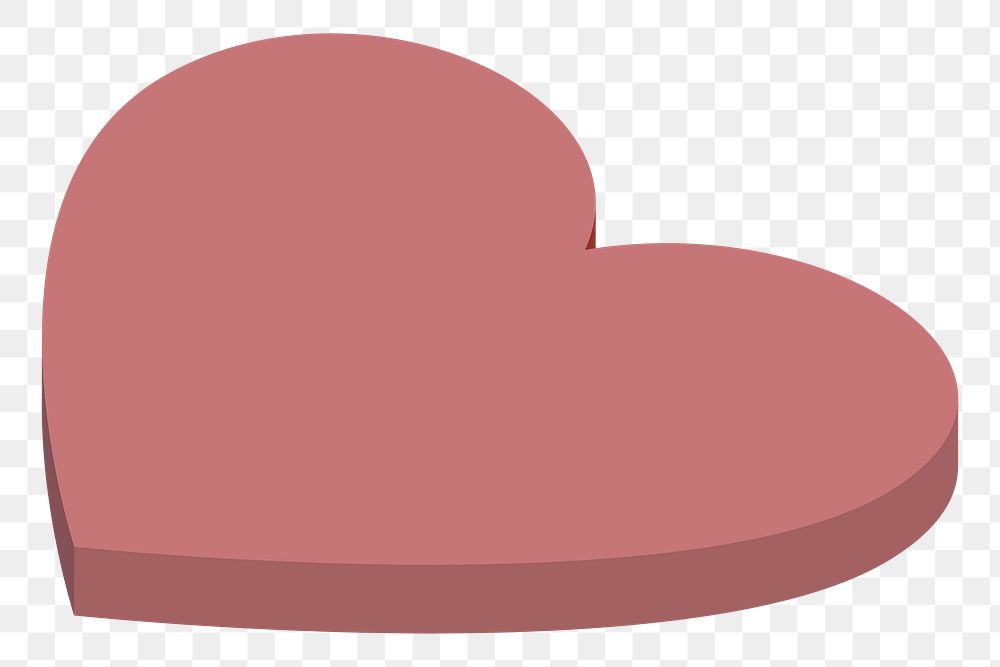 Heart png illustration, transparent background