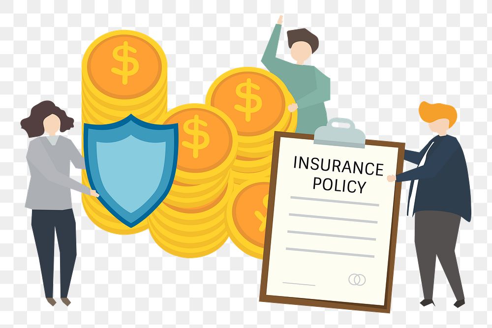 Finance insurance png illustration, transparent background