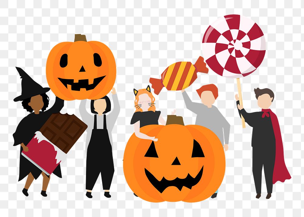 Halloween png illustration, transparent background