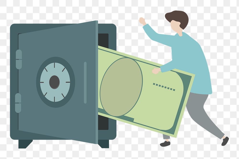 Deposit png illustration, transparent background