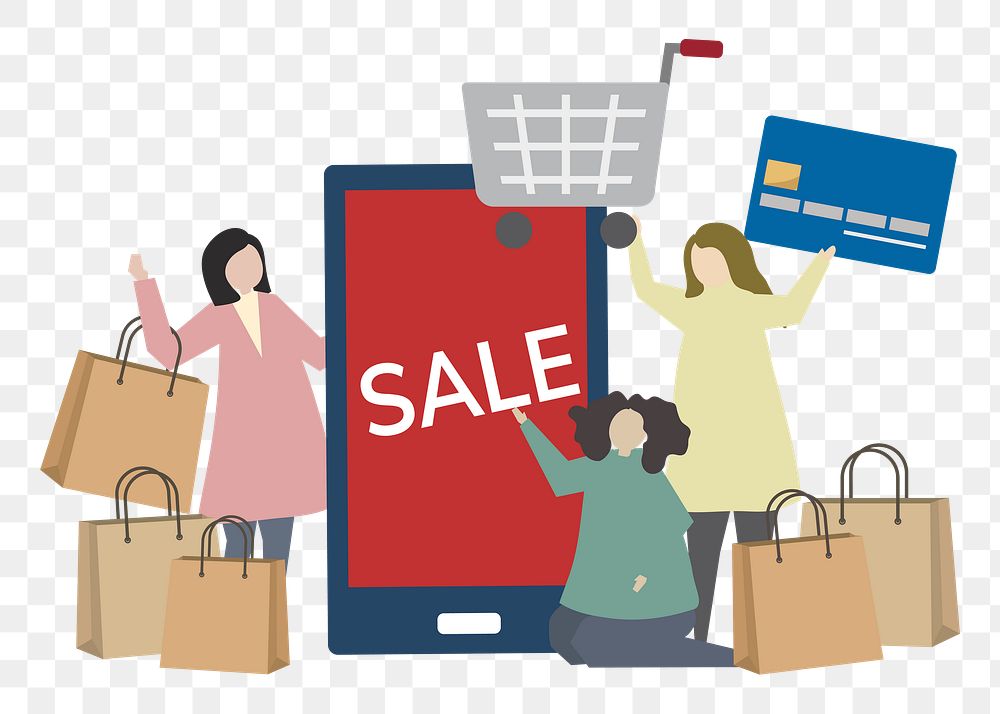 Shopping png illustration, transparent background
