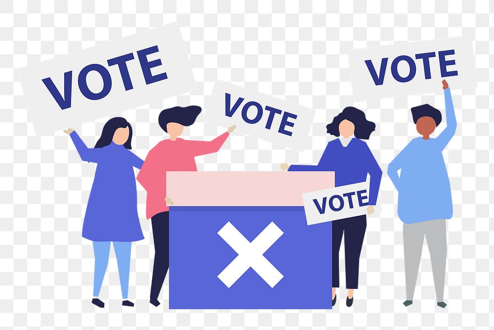 Vote png illustration, transparent background