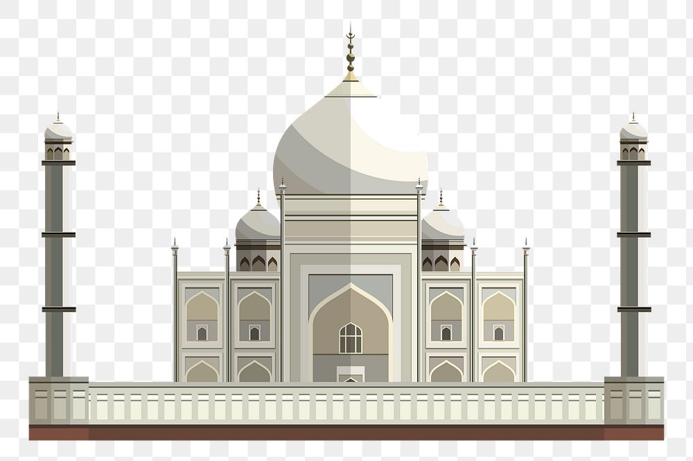 Taj Mahal png illustration, transparent background