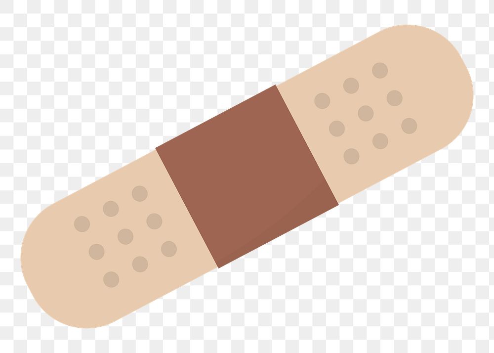 PNG Small bandage graphic illustration sticker, transparent background