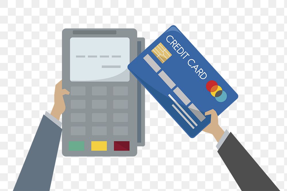 Credit card  png, transparent background