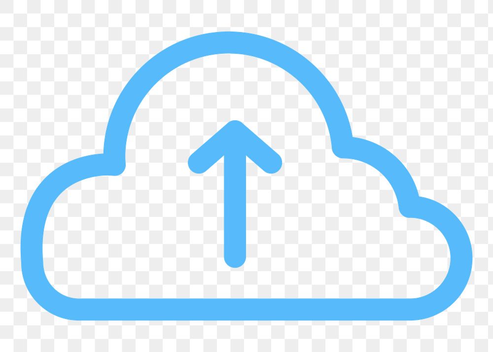 PNG Upload to cloud storage icon transparent background