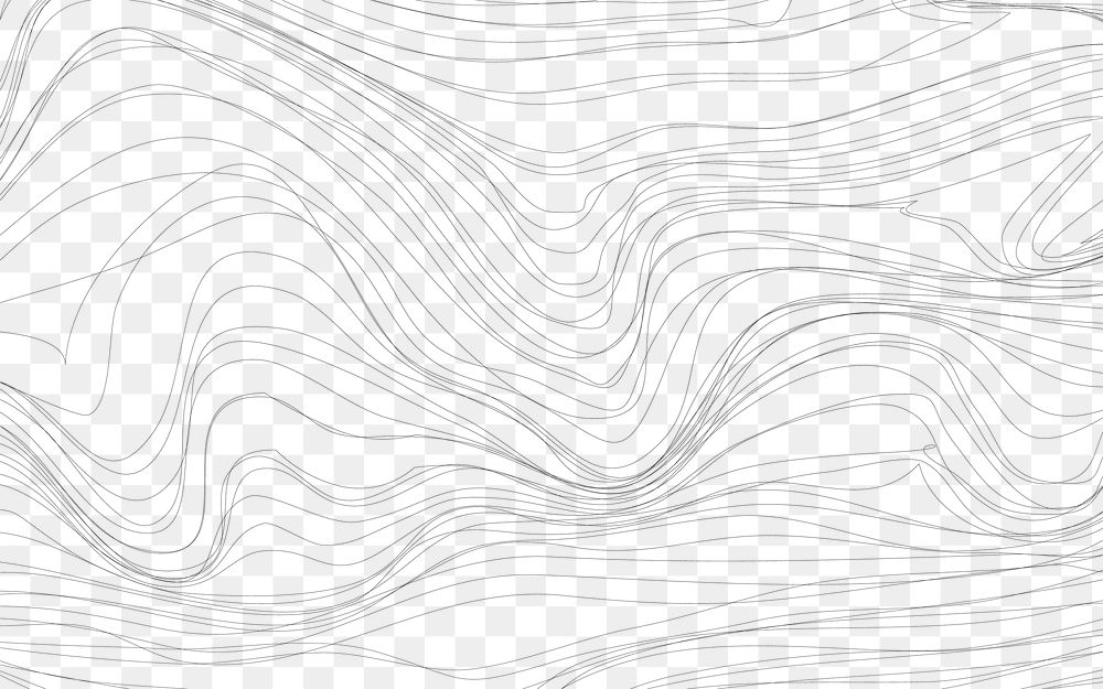 Png dynamic waves element, transparent background