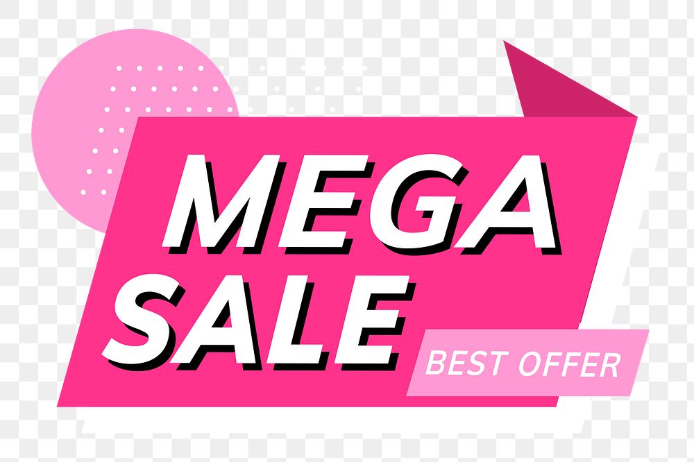 Sale badge png, transparent background