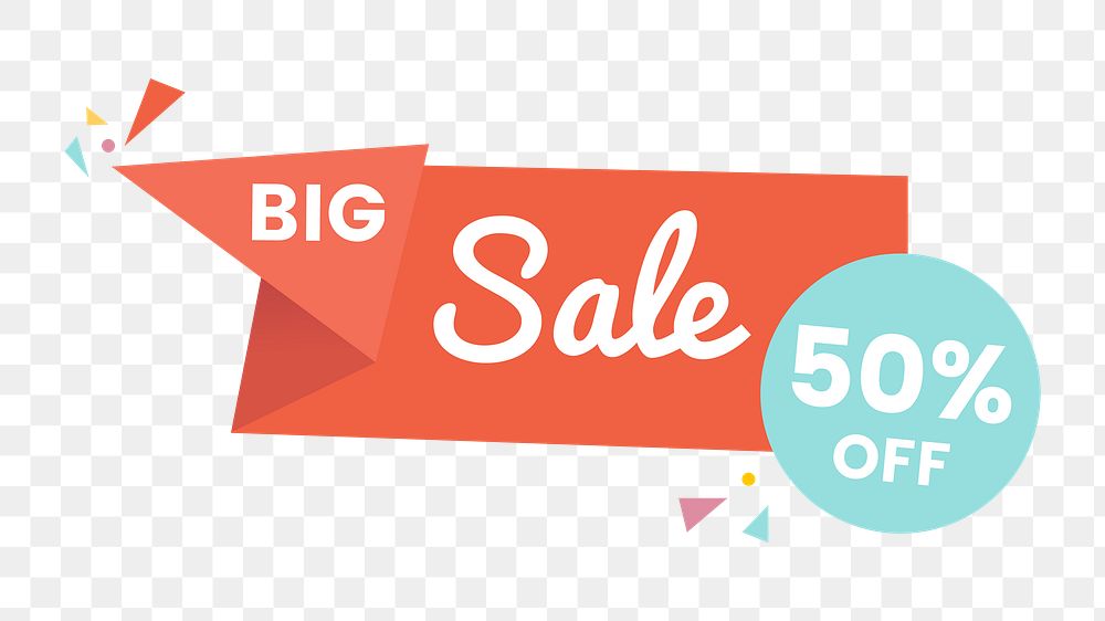 Sale badge png, transparent background