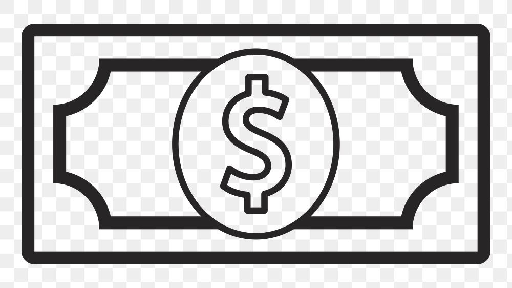 Banknote    png icon, transparent background