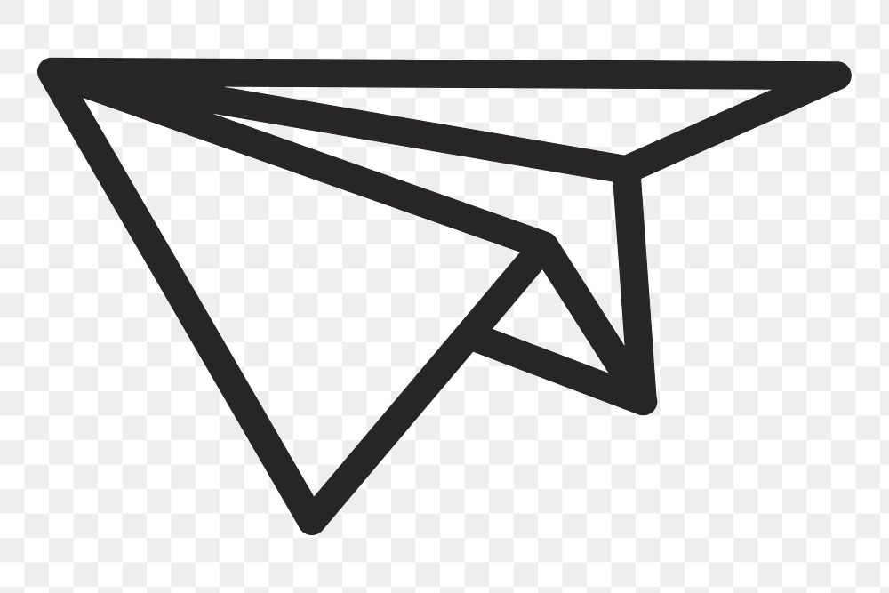 Paper plane   png icon, transparent background