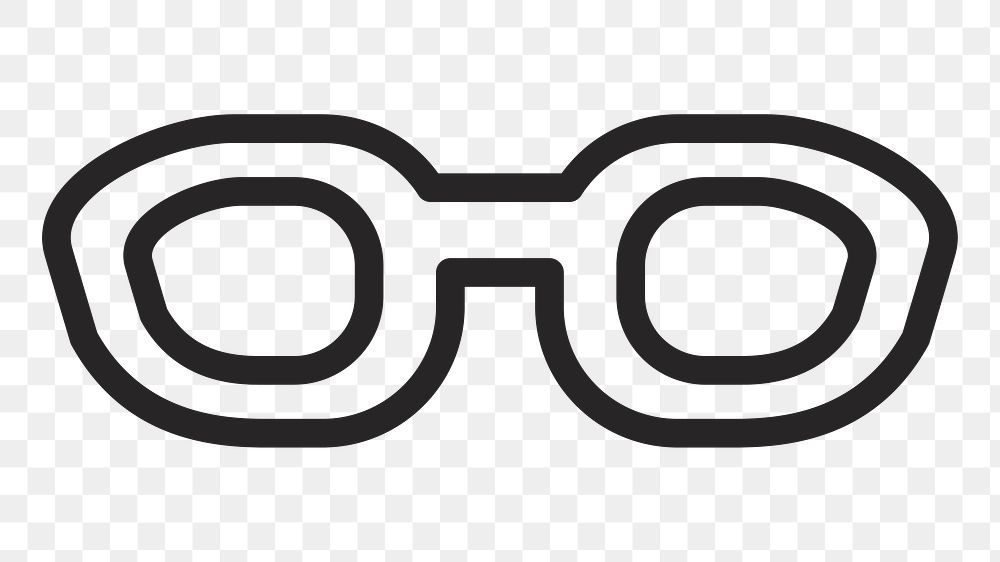 Eyeglasses   png icon, transparent background