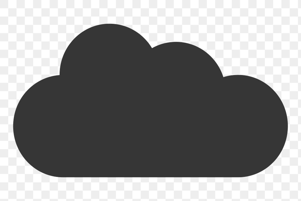 Cloud   png icon, transparent background