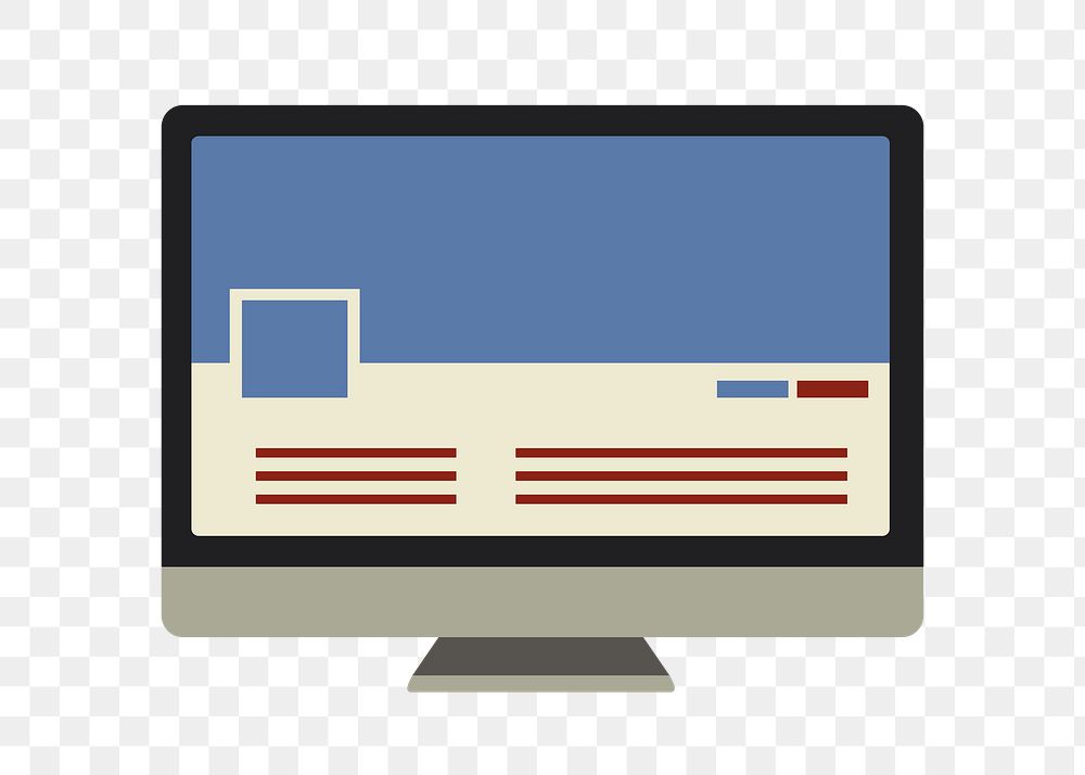 Computer png icon, transparent background