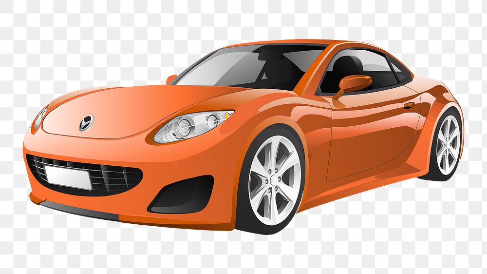 3D car png vehicle, transparent background