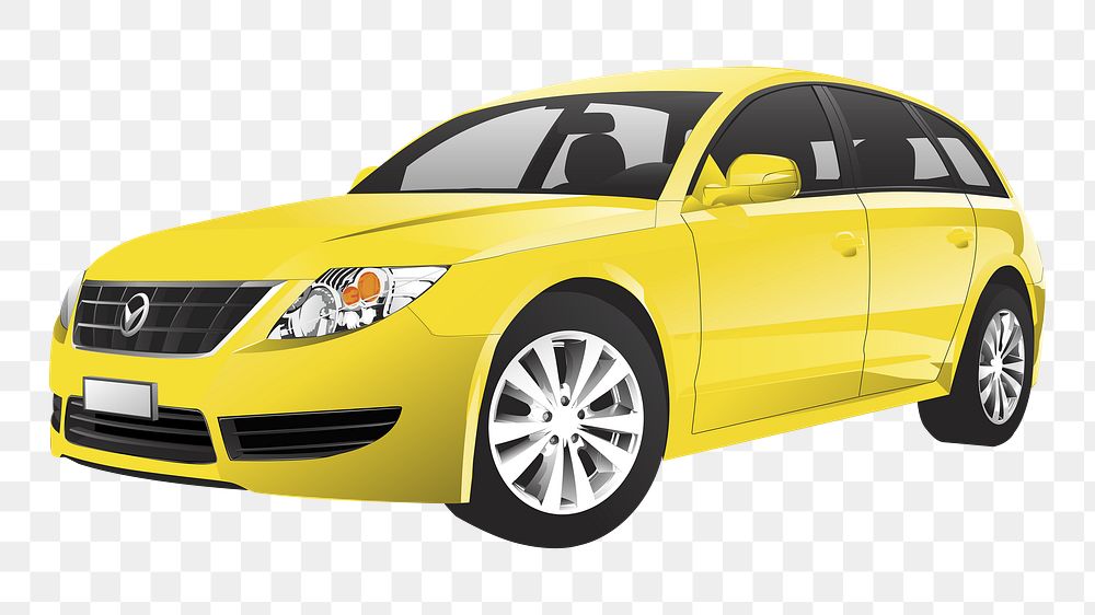 3D car png vehicle, transparent background