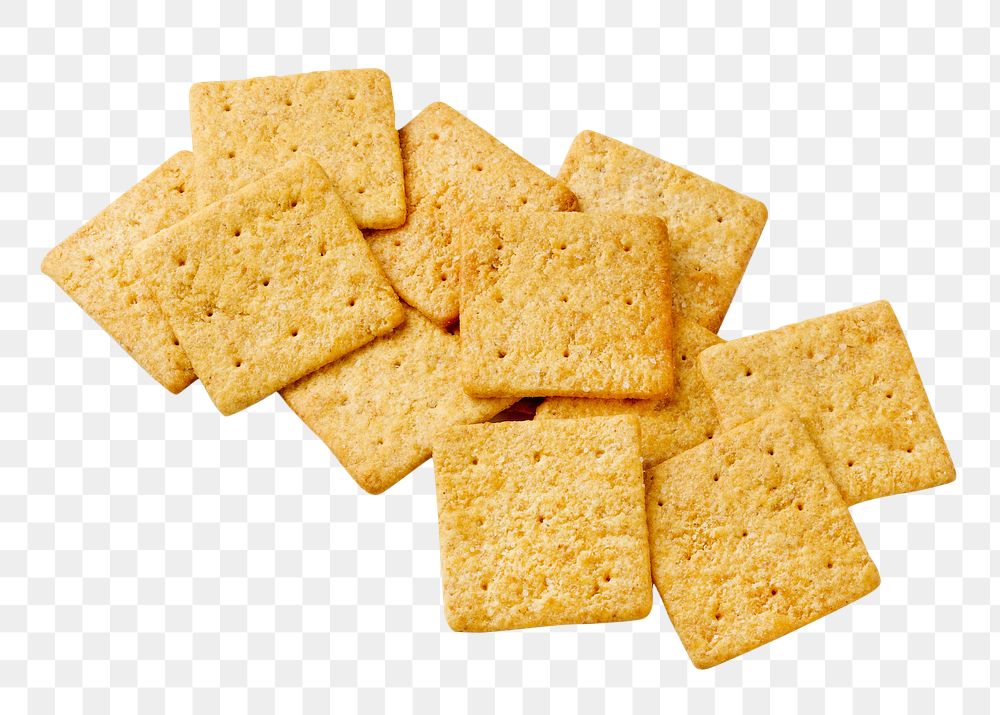 Wheat crackers png, food element, transparent background