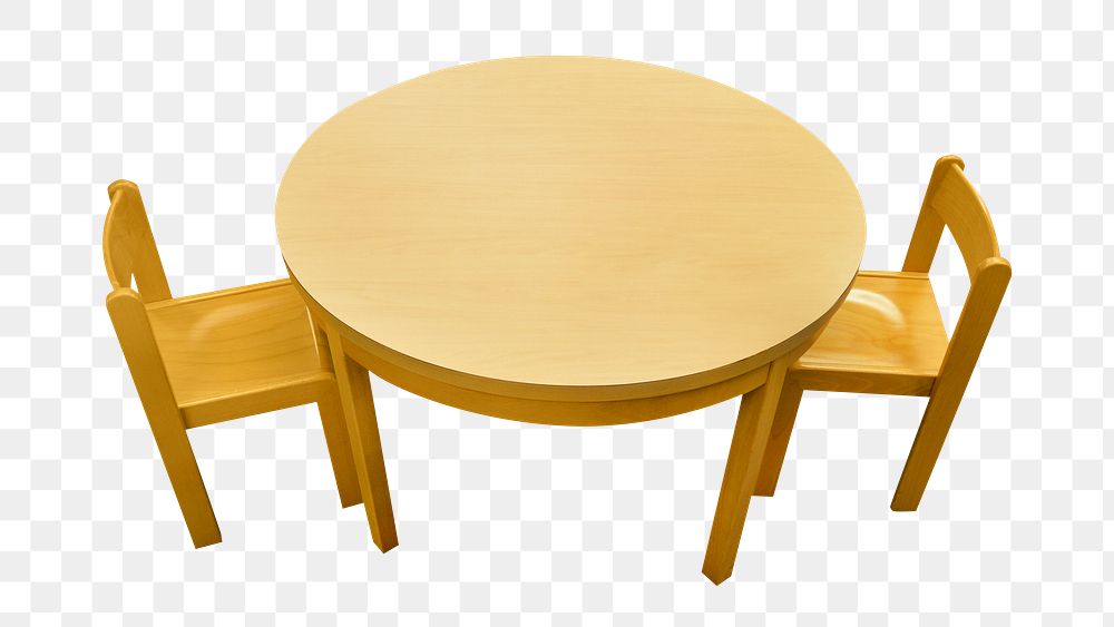 Dining table png, isolated object, transparent background