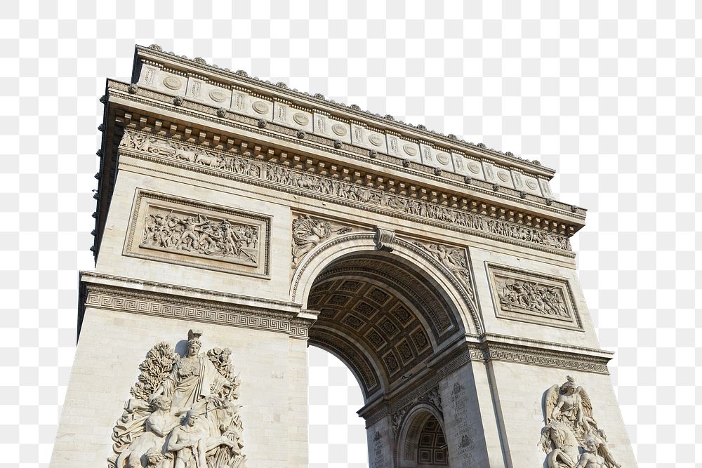 Arc de Triomphe png, transparent background