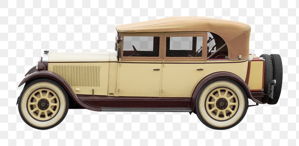 Vintage vehicle car png, transparent background