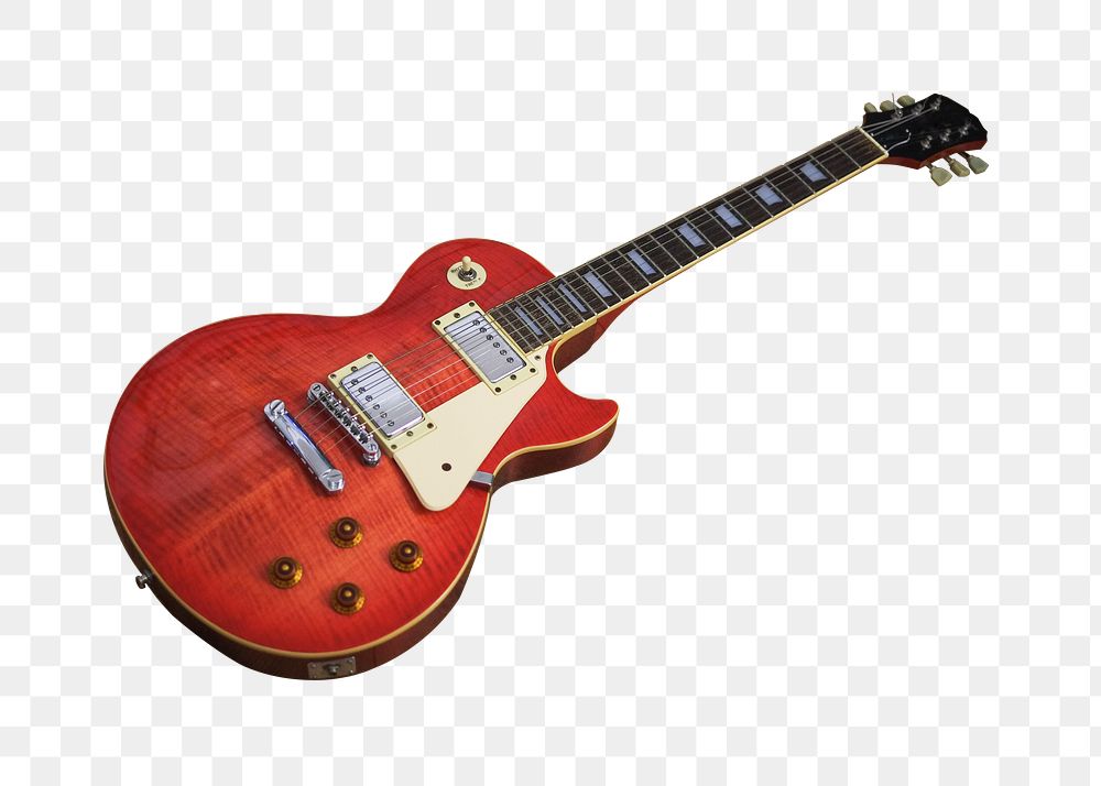 Electric guitar png, isolated object, transparent background