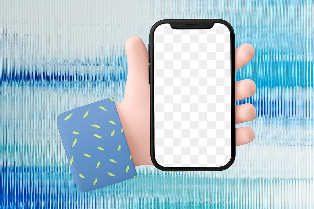 PNG 3D mobile screen transparent design